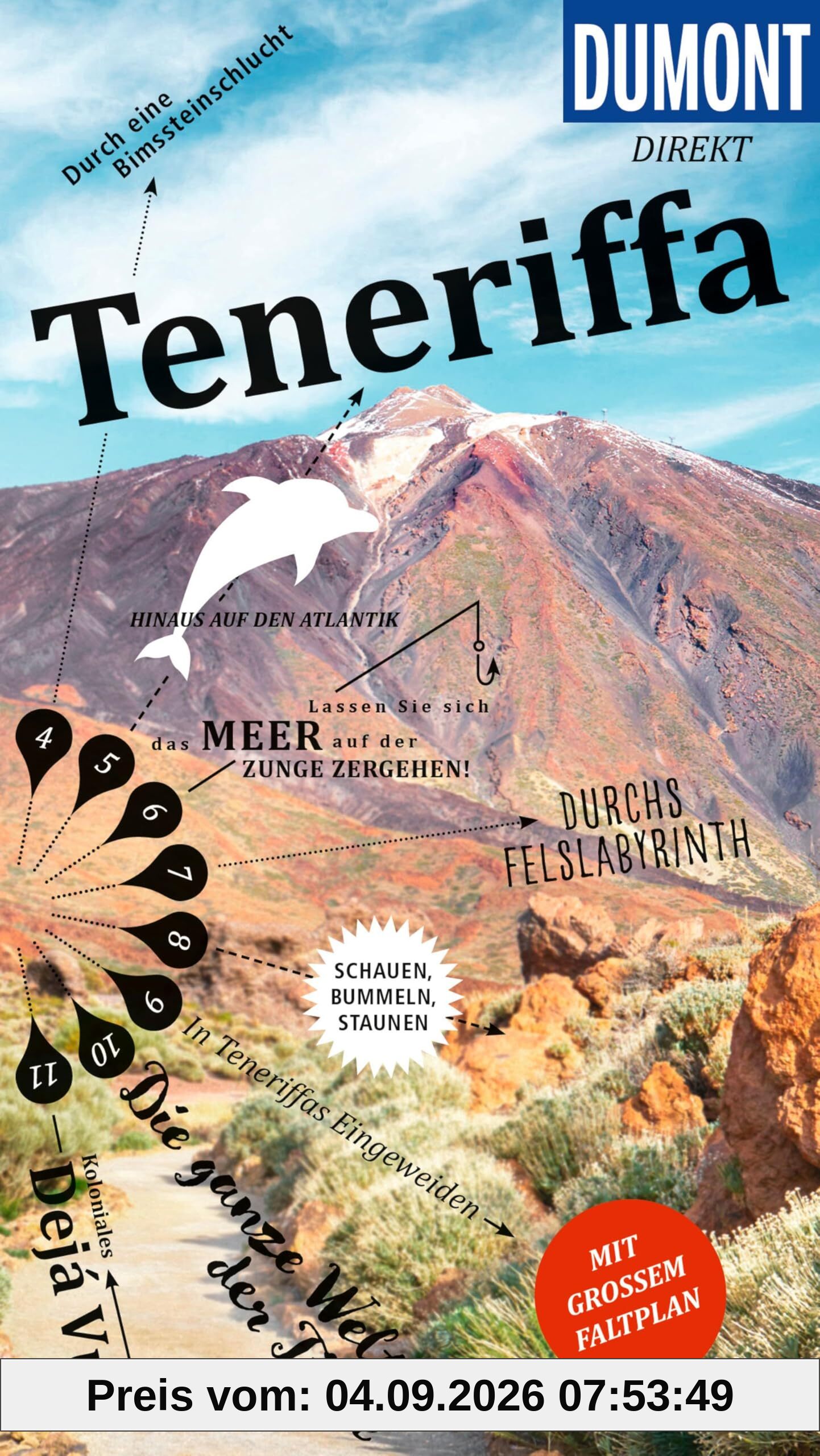 DUMONT direkt Reiseführer Teneriffa: Mit großem Faltplan