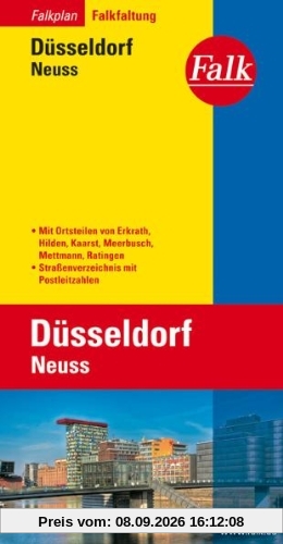 Falkplan Falk-Faltung Düsseldorf / Neuss
