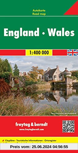 Freytag Berndt Stadtpläne, England - Wales - Maßstab 1:400.000 (Road Maps)