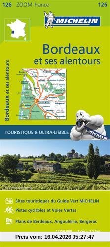 Collectif Michelin Bordeaux Environs 11126 Carte Michelin Kaart Zoom