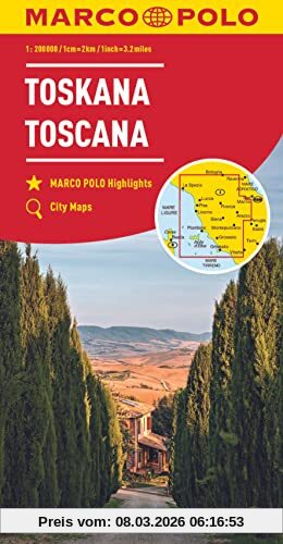 unbekannt Marco Polo Regionalkarte Italien 07 Toskana 1, 200.000