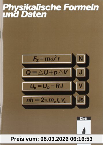 Tilo Fischer Physikalische Formeln Und Daten