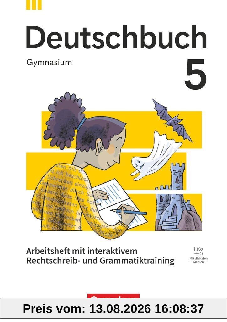Deutschbuch Gymnasium 5. Schuljahr - Zu allen Ausgaben 2026 - Arbeitsheft mit interaktivem Rechtschreib-/Grammatiktraining