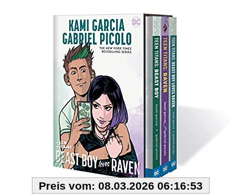 Kami Garcia Teen Titans, Raven, Beast Boy And Beast Boy Loves Raven Box Set