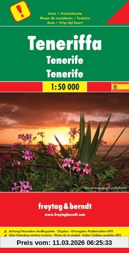 Freytag-Berndt und Artaria Kg Freytag Berndt Autokarten, Teneriffa - Maßstab 1, 50 000