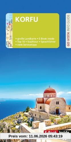 GO VISTA: Reiseführer Korfu: Mit Faltkarte und E-Book inside