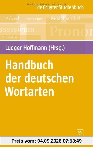 Handbuch Der Deutschen Wortarten (De Gruyter Studienbuch) (De Gruyter Studienbuch)