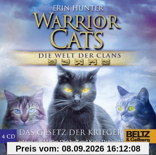 Warrior Cats - Die Welt der Clans: Das Gesetz der Krieger: Gelesen von Marlen Diekhoff und Katja Danowski, 4 CDs in der Multibox, 5 Std. 15 Min. (Beltz & Gelberg - Hörbuch)