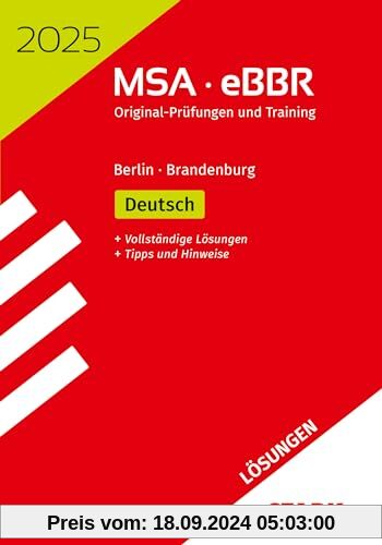 STARK Lösungen zu Original-Prüfungen und Training MSA/eBBR 2025 - Deutsch - Berlin/Brandenburg