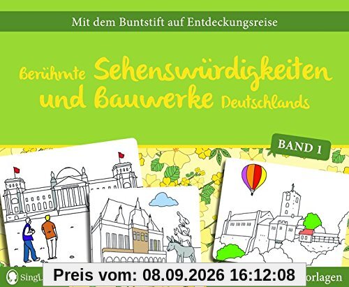 Malvorlagen für Senioren: Berühmte Sehenswürdigkeiten und Bauwerke Deutschlands