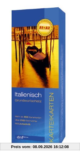 Grundwortschatz Italienisch, Karteikarten: Karteikarten Wortschatz