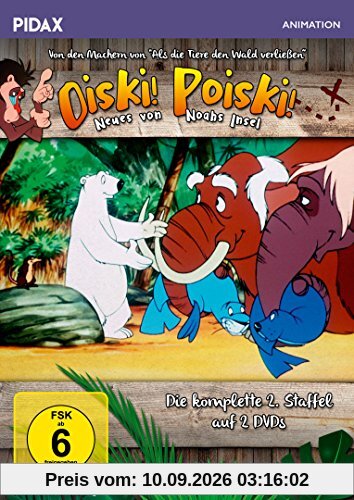 Oiski! Poiski! - Neues von Noahs Insel, Staffel 2 / Die komplette 2. Staffel der Kultserie von dem Machern von ALS DIE TIERE DEN WALD VERLIESSEN (Pidax Animation) [2 DVDs]