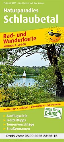 Naturparadies Schlaubetal: Rad- und Wanderkarte mit Ausflugszielen, Einkehr- & Freizeittipps, wetterfest, reissfest, abwischbar, GPS-genau. 1:50000 (Rad- und Wanderkarte/RuWK)