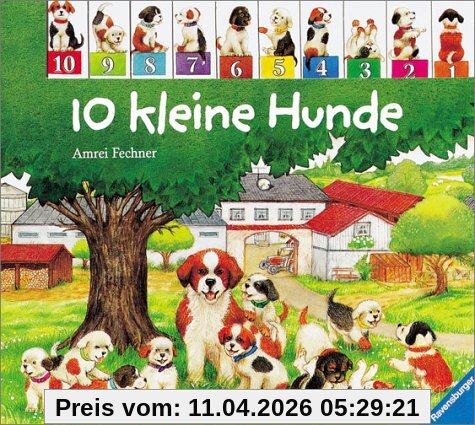 10 kleine Hunde: Bilderbuch mit Registerstanzung