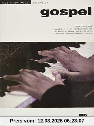 Hal Leonard Publishing Corporation Jazz Piano Solos Volume 33, Gospel, Jazz Piano Solos Series Volume 33