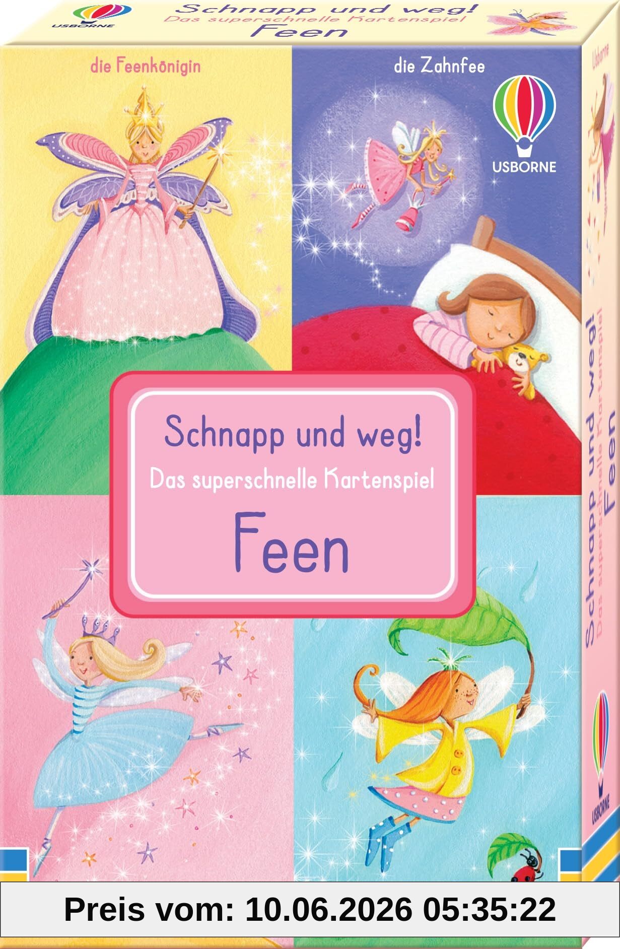Schnapp und weg! Das superschnelle Kartenspiel: Feen: Kartenspiel-Set mit zauberhaften Feen – trainiert das Reaktionsvermögen – ab 3 Jahren (Schnapp-und-weg-Reihe)