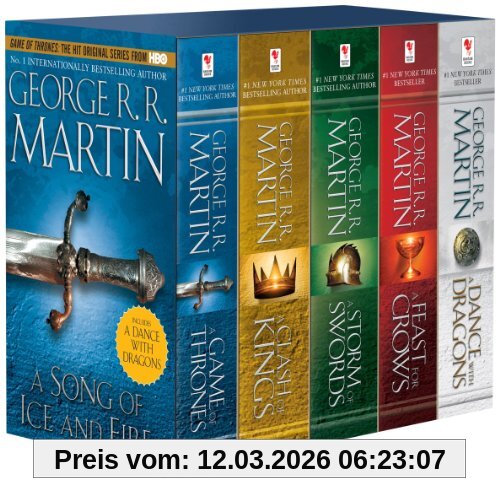 Martin, George R. R. George R. R. Martin's A Game Of Thrones 5-Book Boxed Set (Song Of Ice And Fire Series), A Game Of Thrones, A Clash Of Kings, A Storm Of Swords, A ...