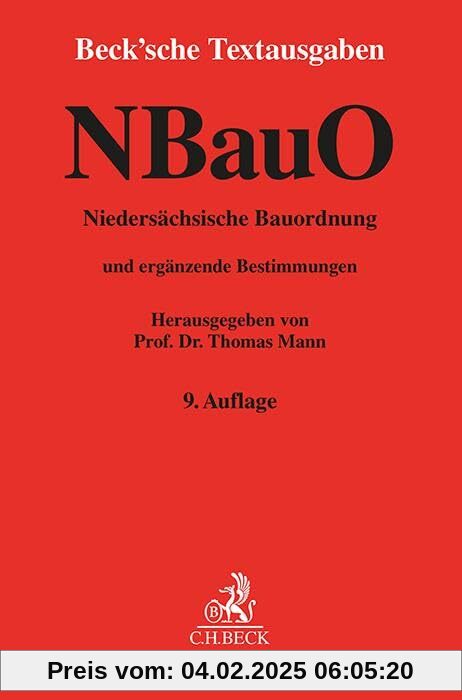 Niedersächsische Bauordnung: mit Allgemeiner Durchführungsverordnung zur Niedersächsischen Bauordnung, Niedersächsischer