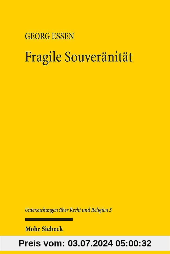 Fragile Souveränität: Eine Politische Theologie der Freiheit (URR)