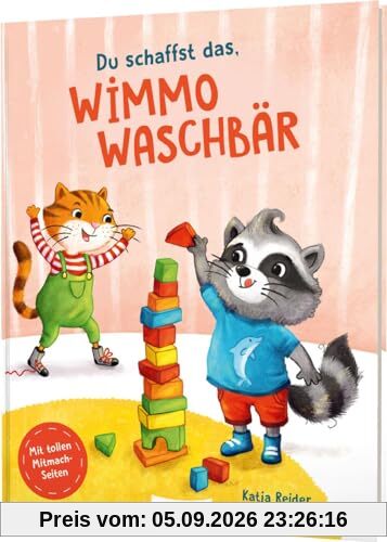 Du schaffst das, Wimmo Waschbär: Bildergeschichten zum Mitmachen