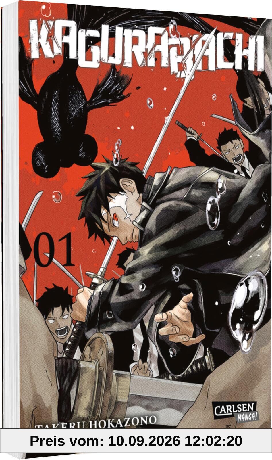 Kagurabachi 1: atmosphärischer Action-Manga über einen von Rache getriebenen jungen Mann auf der Suche nach den verzauberten Schwertern seines Vaters