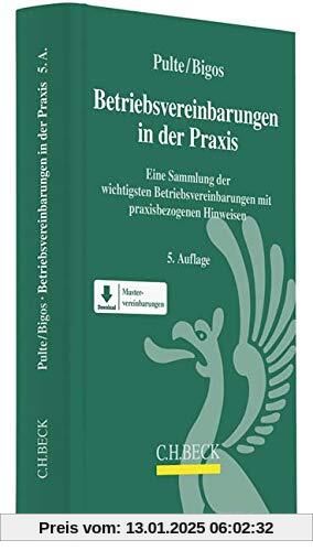 Betriebsvereinbarungen in der Praxis: Eine Sammlung wichtiger Betriebsvereinbarungen mit praxisbezogenen Hinweisen