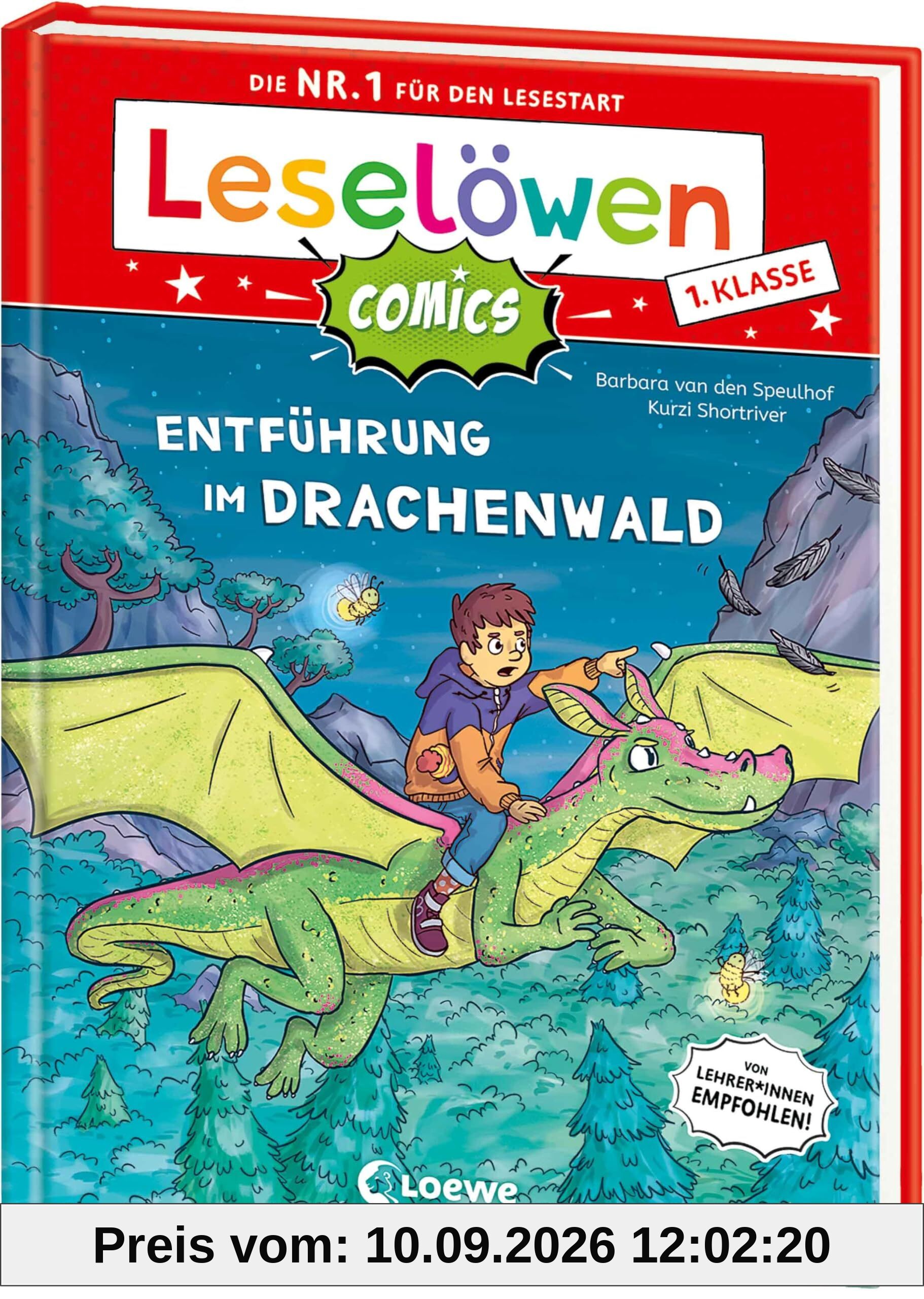 Leselöwen Comics 1. Klasse - Entführung im Drachenwald: Jetzt als Comic-Buch! - Die Nr. 1 für den Lesestart - Mit Leselernschrift ABeZeh - Erstlesebuch für Kinder ab 6 Jahren