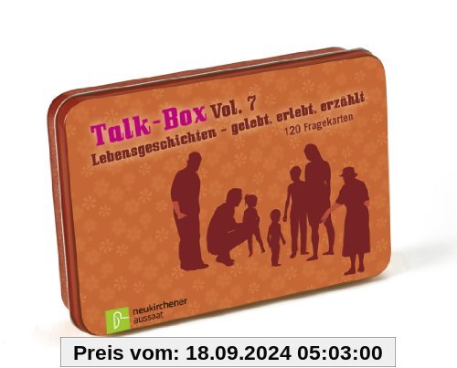 Talk-Box Vol. 7 - Lebensgeschichten - gelebt, erlebt, erzählt: 120 Fragekarten