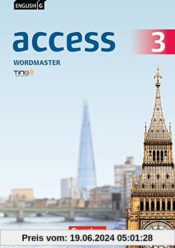 English G Access - Allgemeine Ausgabe: Band 3: 7. Schuljahr - Wordmaster mit Lösungen: TING-fähiges Vokabelübungsheft
