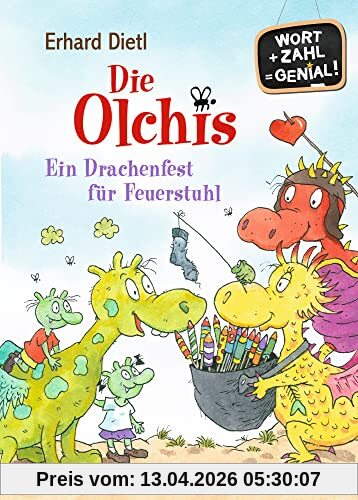 Die Olchis. Ein Drachenfest für Feuerstuhl: Wort + Zahl = genial! Level 1