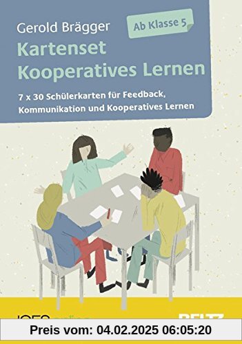 Kartenset Kooperatives Lernen: 7 x 30 Schülerkarten für Feedback, Kommunikation und Kooperatives Lernen. Mit Booklet. Ab