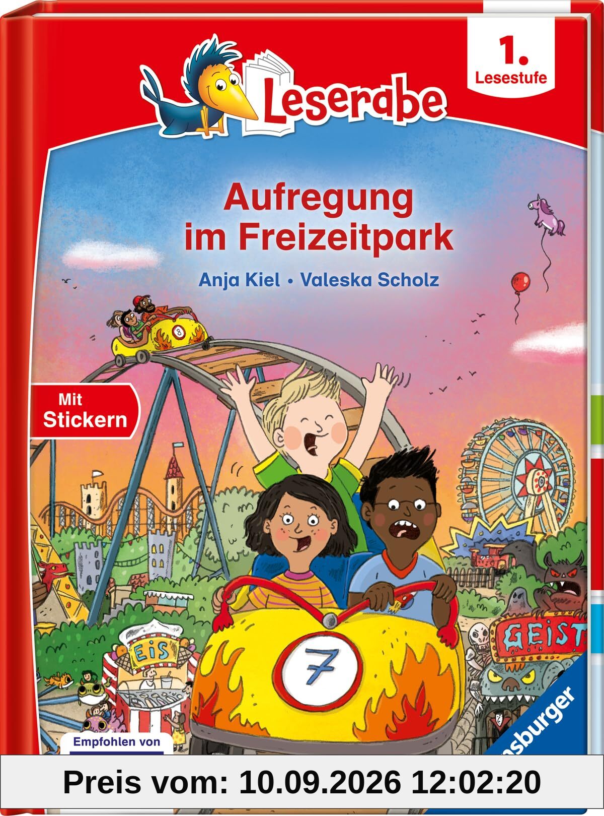 Aufregung im Freizeitpark - Lesen lernen mit dem Leseraben - Erstlesebuch - Kinderbuch ab 6 Jahren - Lesenlernen 1. Klasse Jungen und Mädchen (Leserabe 1. Klasse)