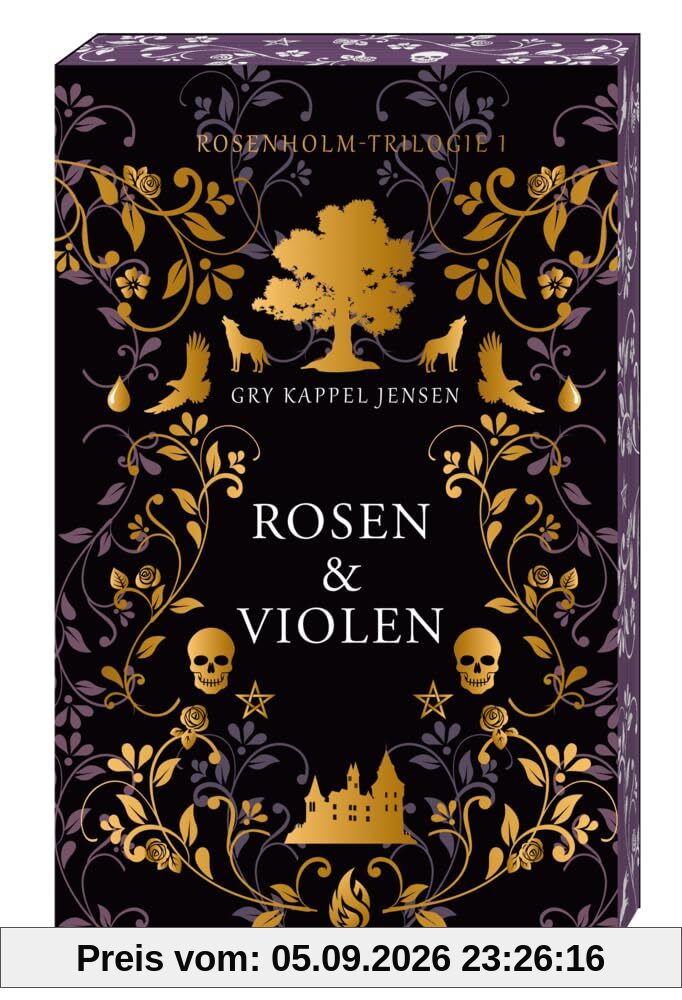 Rosen & Violen - Rosenholm-Trilogie (#1): Dark Academia meets nordische Mythologie! Auftakt des nordischen Fantasy-Bestsellers +++ Limitierte Taschenbuchausgabe mit Goldfolie und Farbschnitt! +++