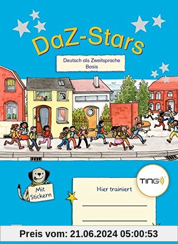 DaZ-Stars - TING-Ausgabe / Deutsch als Zweitsprache - Basis: Übungsheft. Mit Lösungen