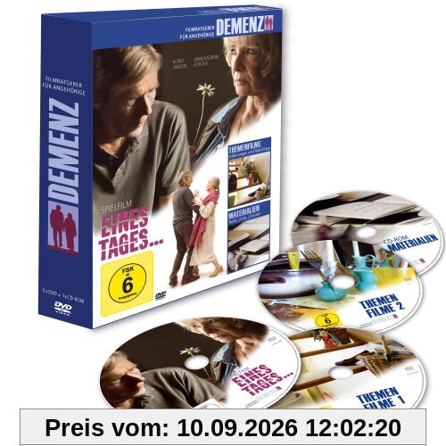 Demenz-Filmratgeber für Angehörige mit dem Spielfilm Eines Tages...: DVD-Box mit 3 DVDs und 1 CD-ROM