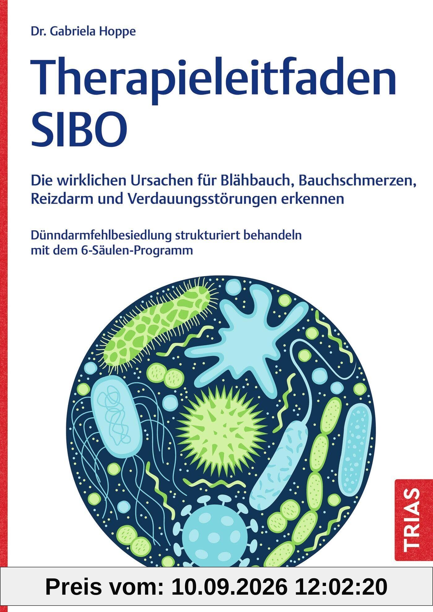 Therapieleitfaden SIBO: Die wirklichen Ursachen für Blähbauch, Bauchschmerzen, Reizdarm und Verdauungsstörungen erkennen. Dünndarmfehlbesiedlung strukturiert behandeln mit dem 6-Säulen-Programm