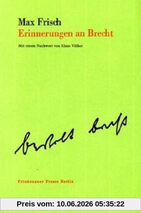Erinnerungen an Brecht