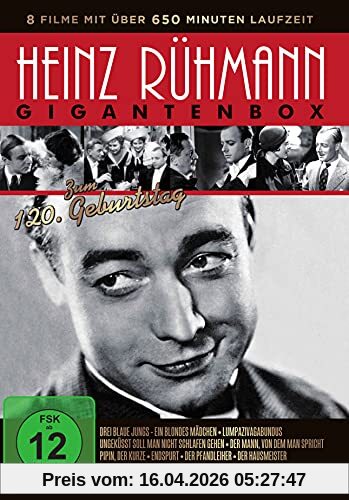 Heinz Rühmann Gigantenbox – 8 Filme DVD Box
