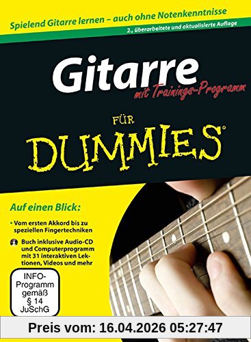Gitarre für Dummies mit Trainings-Programm (Fur Dummies)