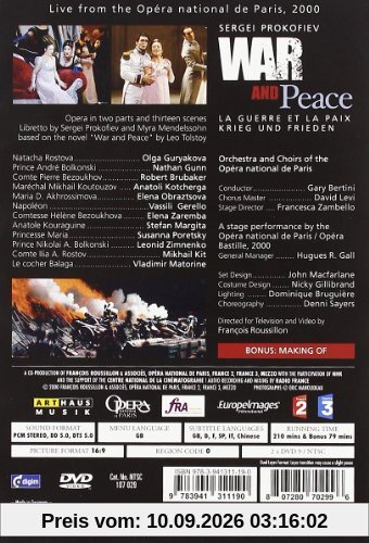 Prokofjew, Sergej - Krieg und Frieden (2 DVDs) (NTSC)