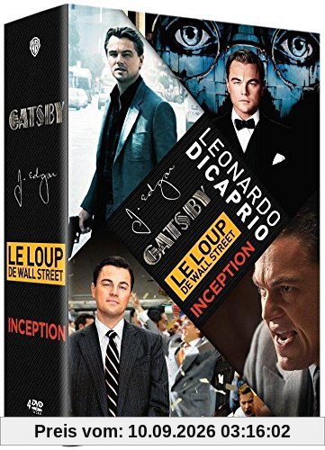 Leonardo DiCaprio : Le loup de Wall Street + Gatsby le magnifique + Inception + J. Edgar