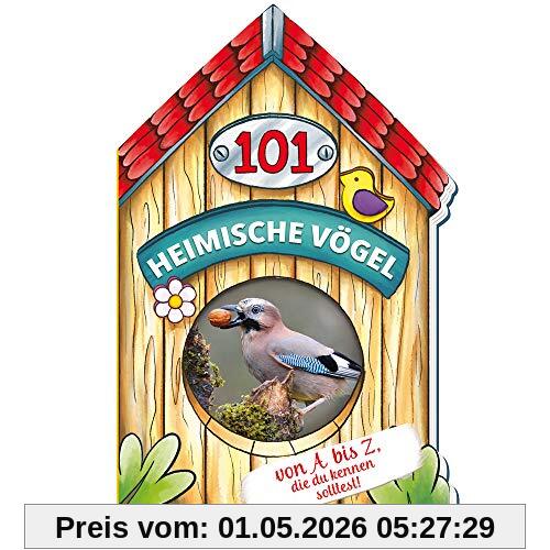 Trötsch Buch in Hausform 101 Heimische Vögel von A bis Z, die du kennen solltest: Kinderbuch Sachbuch Vogelbuch (Erstes Wissen)
