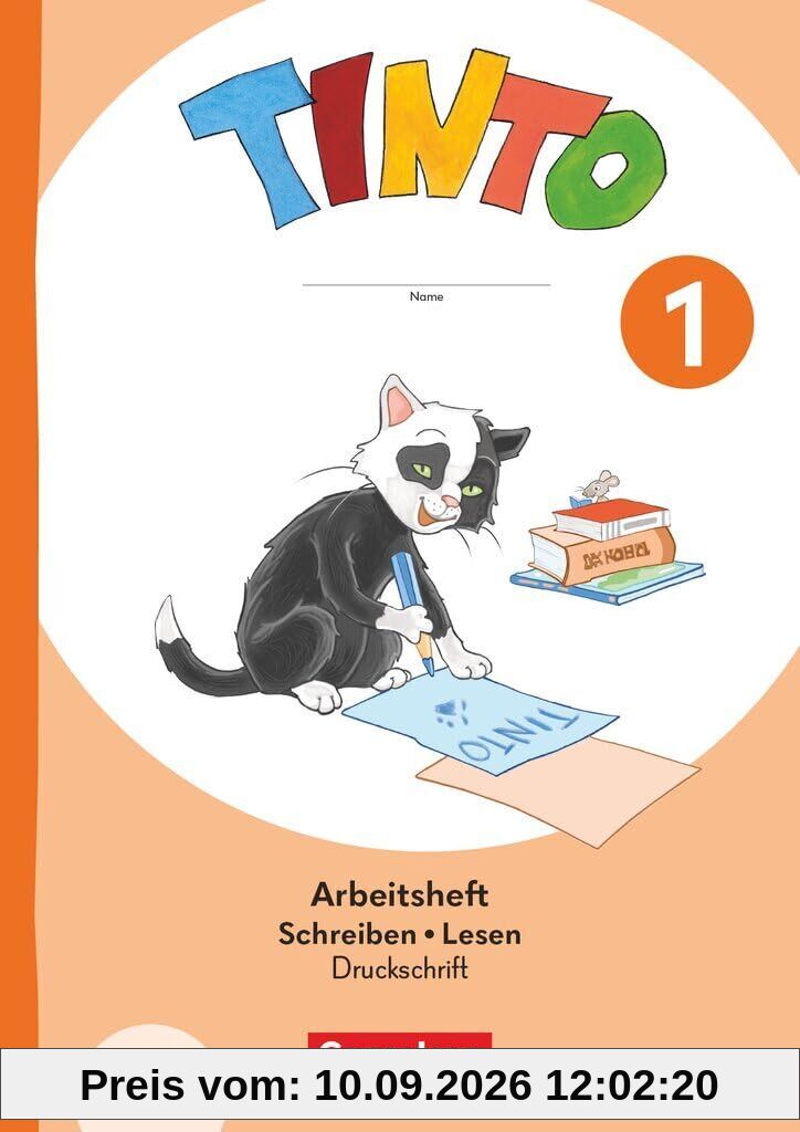 Tinto 1. Schuljahr - Ausgabe 2026 - Arbeitsheft Schreiben und Lesen in Druckschrift - Mit Lauttabelle und Lernentwicklungsheft
