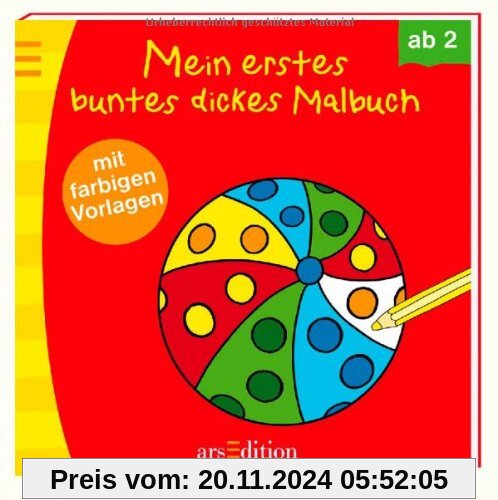 Mein erstes buntes dickes Malbuch (Malbuch ab 2 Jahren)