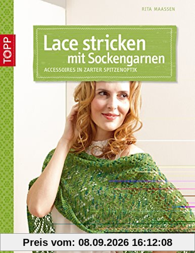 Lace stricken mit Sockengarnen: Accessoires in zarter Spitzenoptik