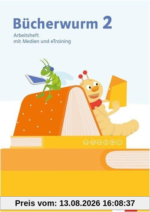 Bücherwurm 2. Arbeitsheft mit Medien und eTraining Klasse 2