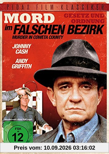 Mord im falschen Bezirk (Murder In Coweta County) / Spannender Kriminalfilm nach einer wahren Begebenheit mit Johnny Cash und "Matlock"-Darsteller Andy Griffith (Pidax Film-Klassiker)
