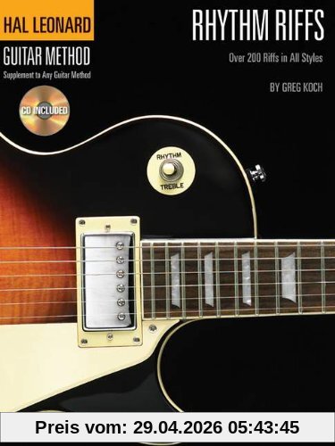 Hal Leonard Guitar Method Rhythm Riffs Gtr Book/Cd (Hal Leonard Guitar Method (Songbooks))