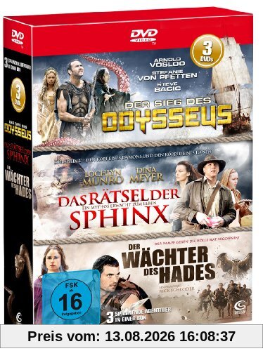Die Abenteuer-Box - Boxset mit 3 spannenden Abenteuerfilmen (Der Sieg des Odysseus, Der Wächter des Hades, Das Rätsel der Sphinx) [3 DVDs]