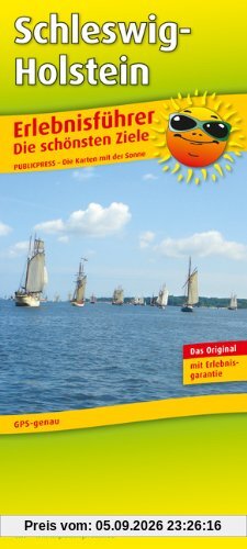 Erlebnisführer Schleswig-Holstein: mit Informationen zu Freizeiteinrichtungen auf der Kartenrückseite, wetterfest, reißfest, abwischbar, GPS-genau. 1:250000